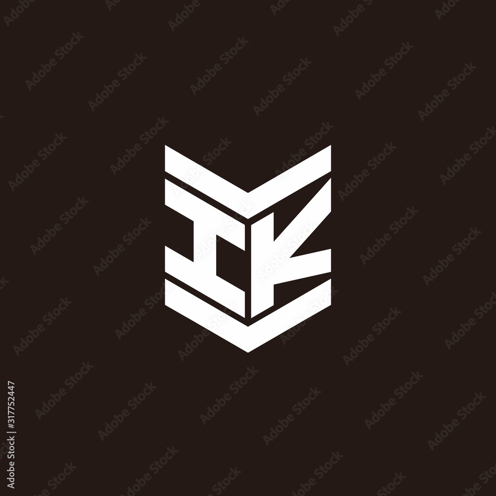 Logo alphabet monogram with emblem style Logo alphabet monogram with emblem style