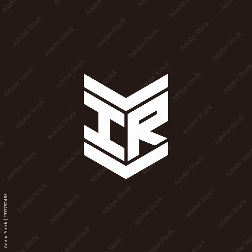 Logo alphabet monogram with emblem style Logo alphabet monogram with emblem style