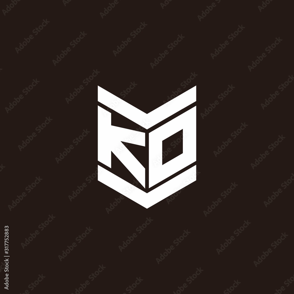 Logo alphabet monogram with emblem style Logo alphabet monogram with emblem style
