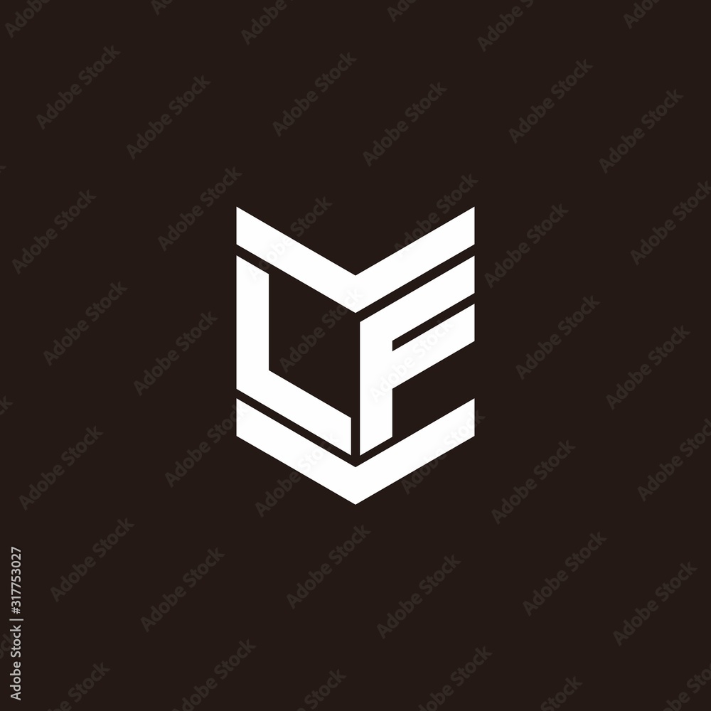 Logo alphabet monogram with emblem style Logo alphabet monogram with emblem style