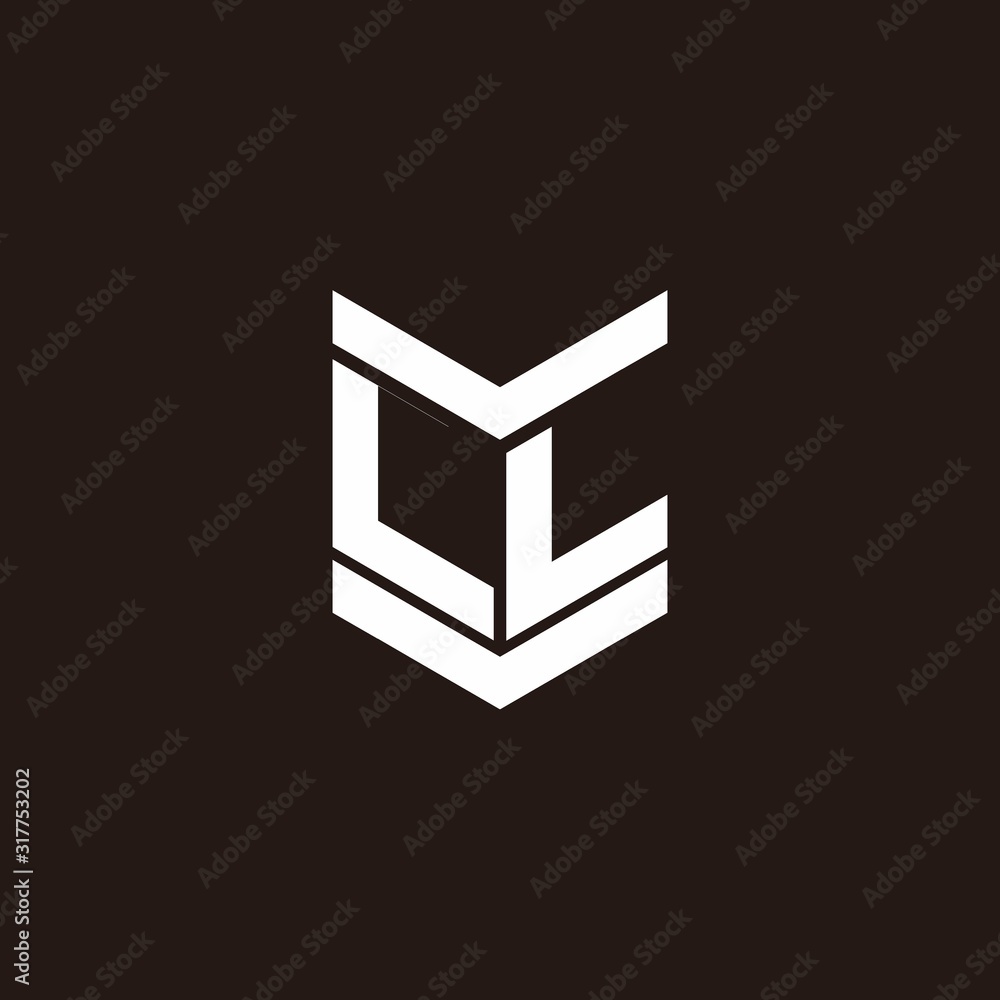 Logo alphabet monogram with emblem style Logo alphabet monogram with emblem style
