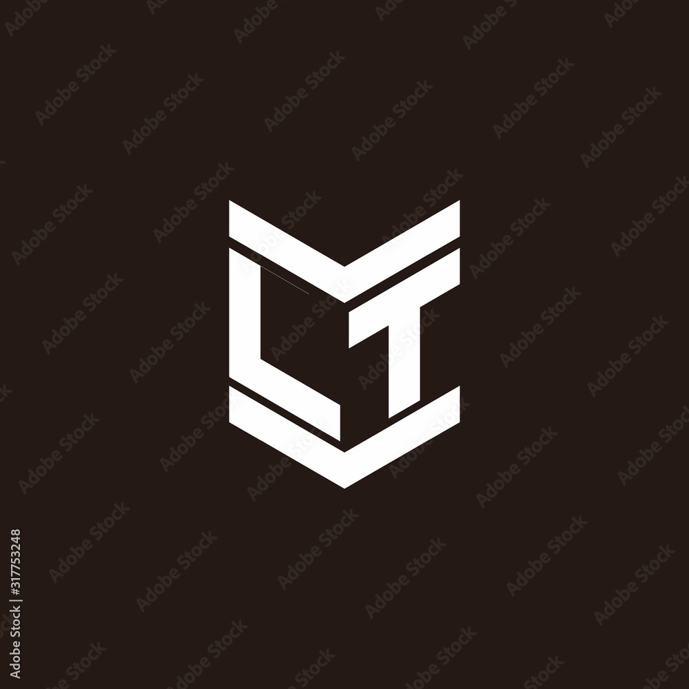 Logo alphabet monogram with emblem style Logo alphabet monogram with emblem style