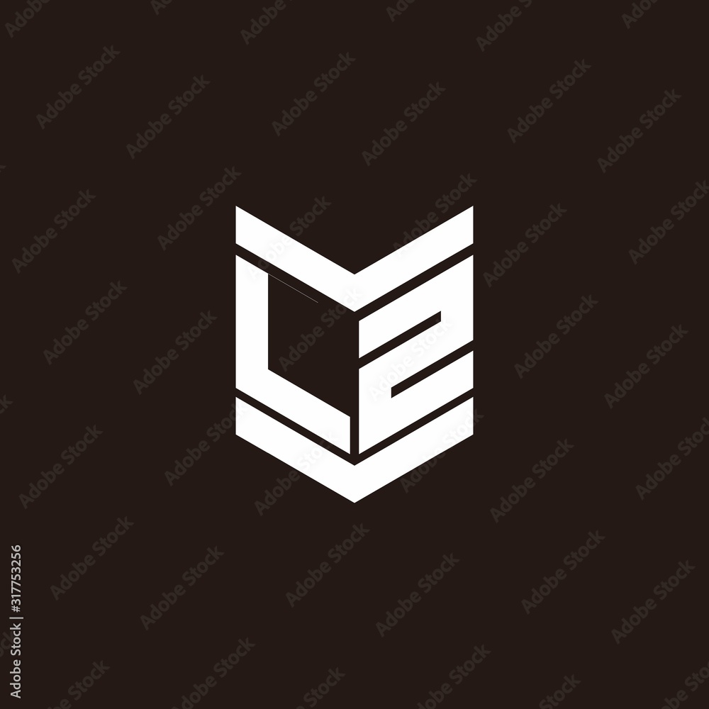 Logo alphabet monogram with emblem style Logo alphabet monogram with emblem style