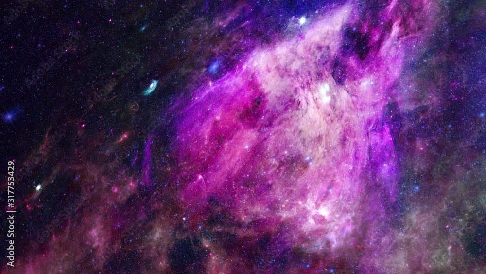 Animation view to travelling across the universe in moving Animation view to travelling across the universe in moving