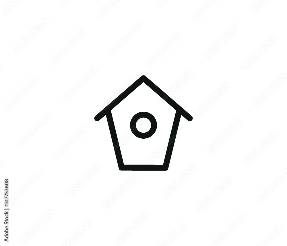 bird house icon symbol eps 10 vector bird house icon symbol eps 10 vector
