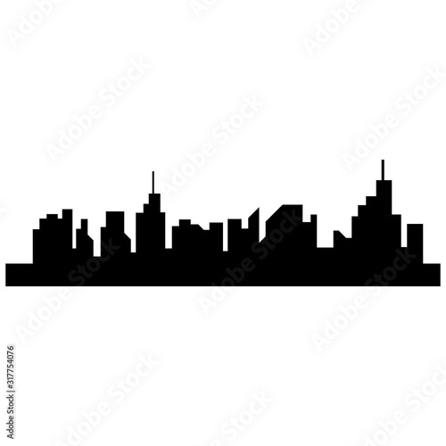 Modern City skyline . city silhouette. vector illustration