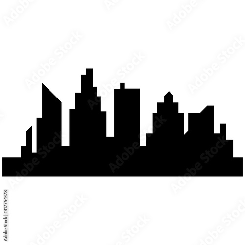Modern City skyline . city silhouette. vector illustration