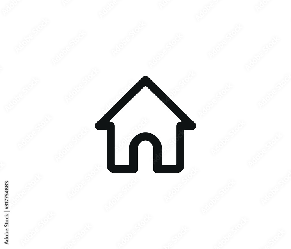 House alternate icon symbol eps 10 vector House alternate icon symbol eps 10 vector