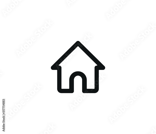 House alternate icon symbol eps 10 vector