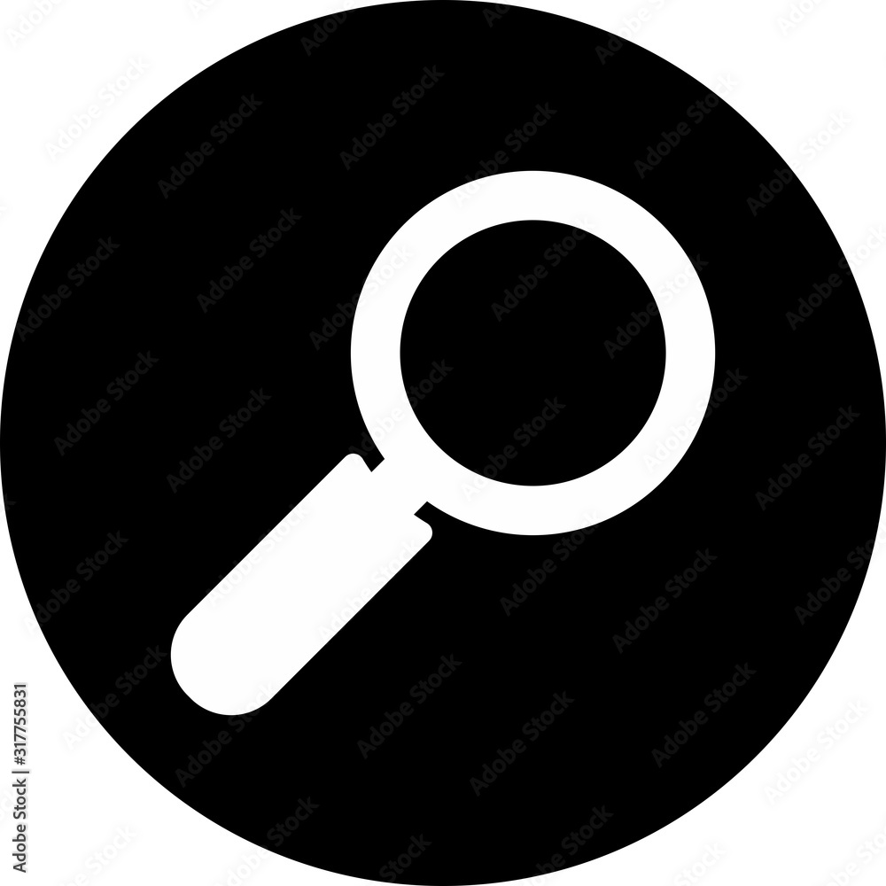 Search icon isolated on background Search icon isolated on background