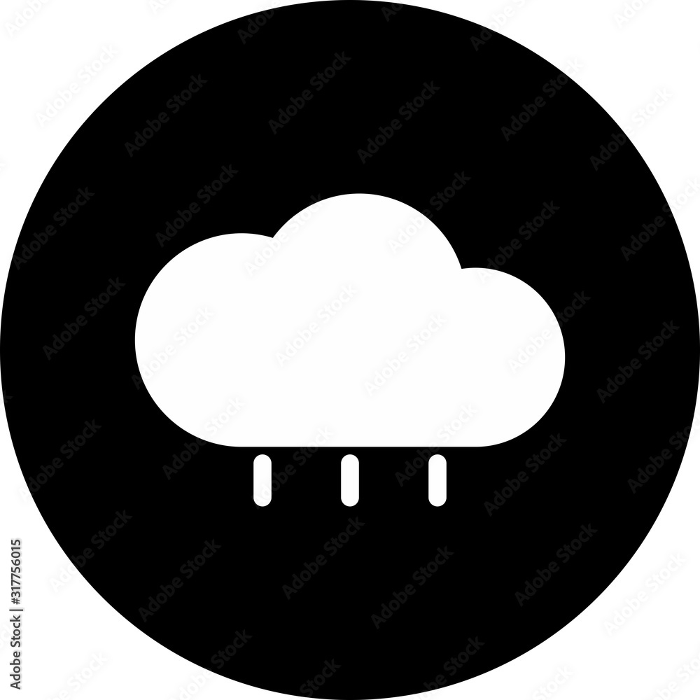 Rain icon isolated on background Rain icon isolated on background