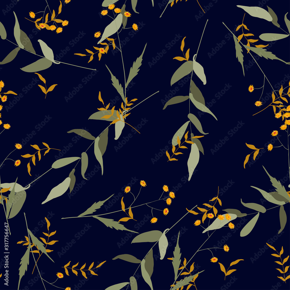 Botanical hipster, rustic seamless print for wedding cards. Nature floral background greenery pattern in hand drawn watercolor style. Vector foliage with jungle tropical leaf and summer flowers. Botanical hipster, rustic seamless print for wedding cards. Nature floral background greenery pattern in hand drawn watercolor style. Vector foliage with jungle tropical leaf and summer flowers.