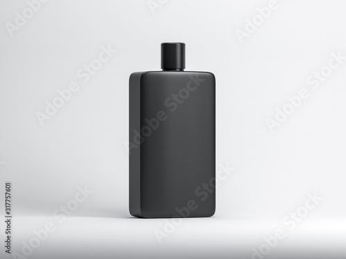 Photography Black Bottle Mockup on white background