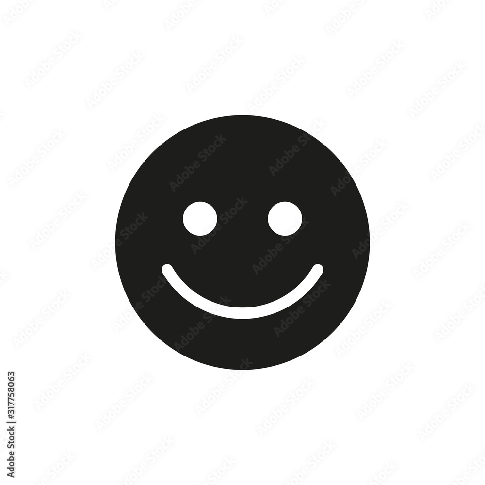 Fototapeta premium Smile icon. Simple vector illustration
