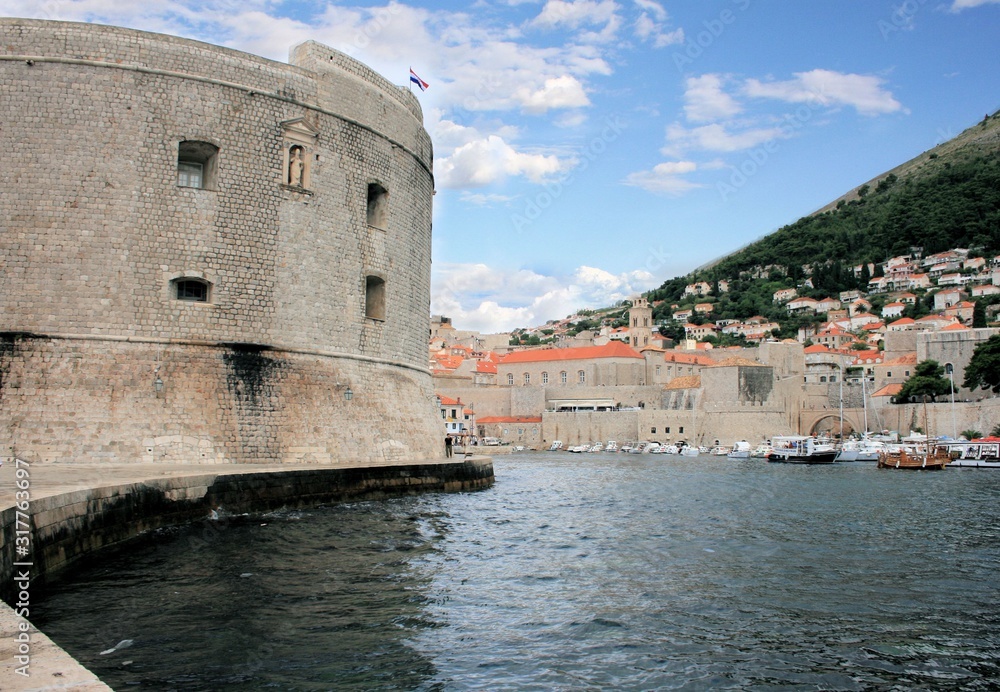 the walls of Dubrovnik, Croatia