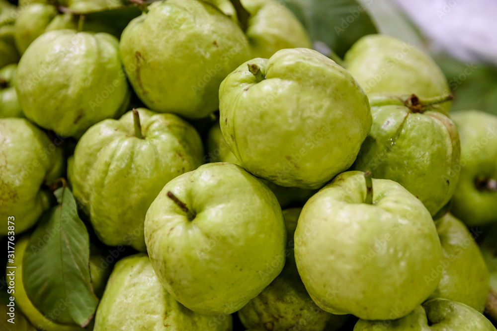 Guava fruit at a Bangkok market Guava fruit at a Bangkok market