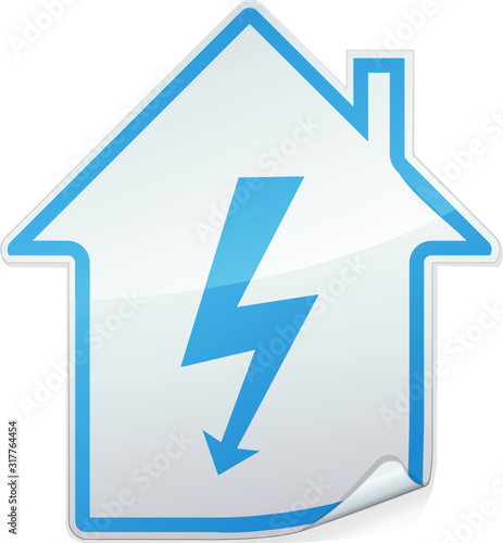 Sticker diagnostic électricité(détouré)
