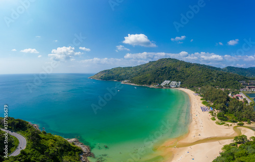 Koh Yao Noi  Phuket  Thailand Panoramic View aerial drone uav tropical paradise ko yao noii thai island