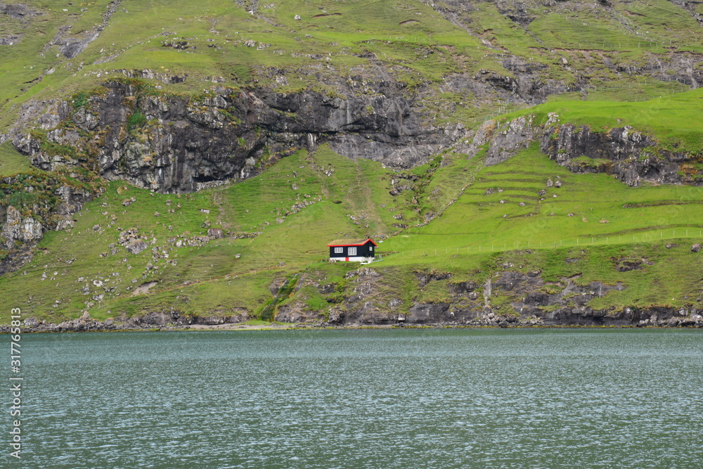Village Saksun Îles Féroé Streymoy Danemark