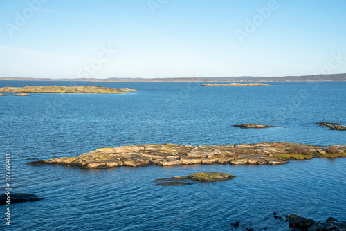 Winter ocean in Sillvik in Gothenburg in Sweden