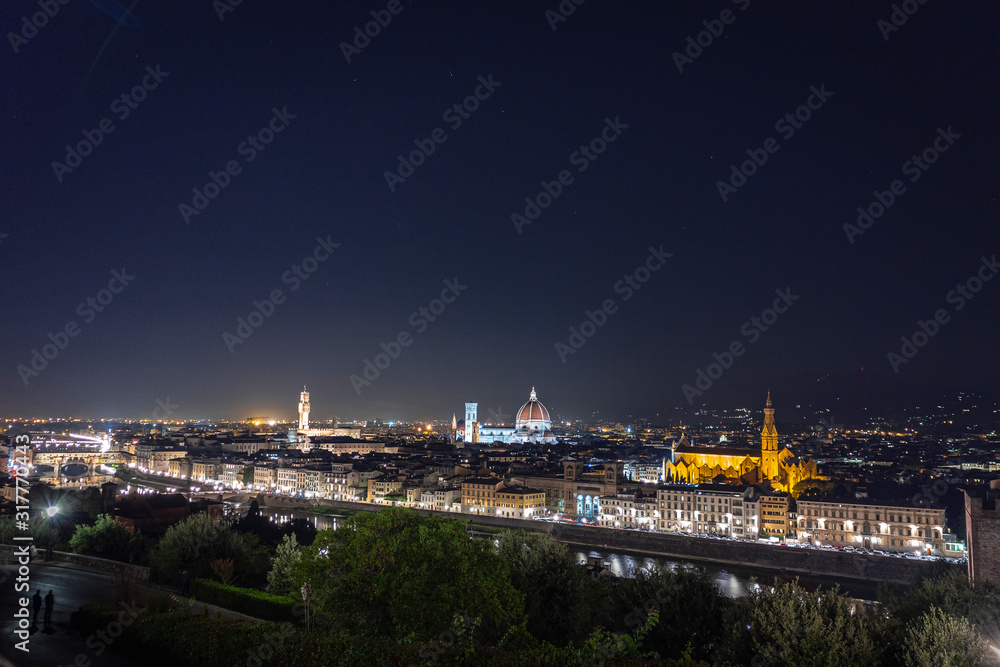 night view of flocence italy