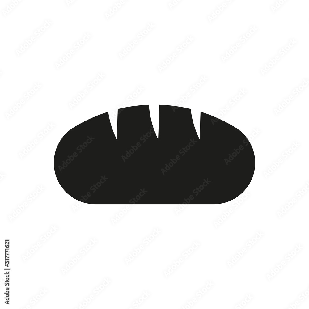 Icon of bread. Simple flat vector illustration. Icon of bread. Simple flat vector illustration.