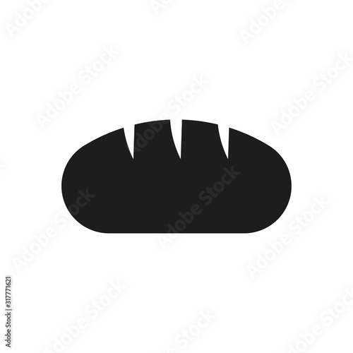 Icon of bread. Simple flat vector illustration.