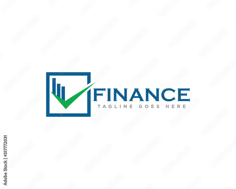 Obraz premium Finance and Accounting Logo Design Vector