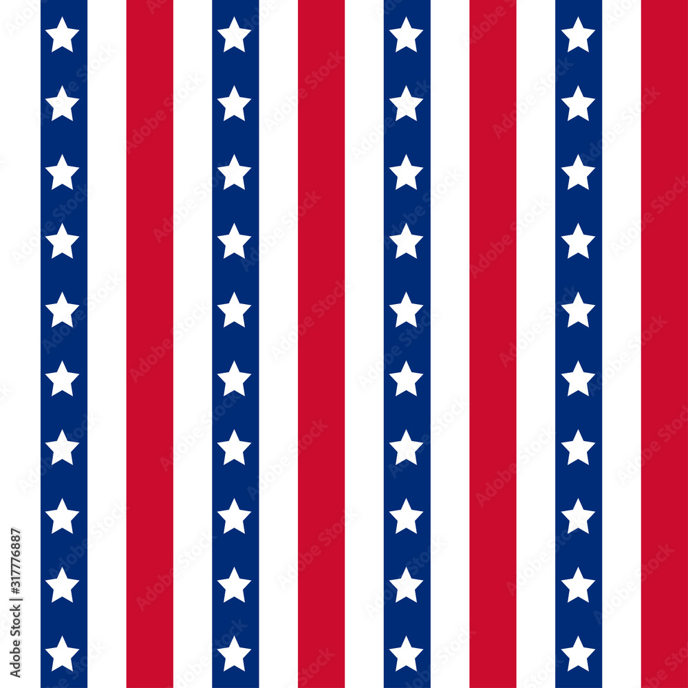 American stars and stripes seamless pattern American stars and stripes seamless pattern