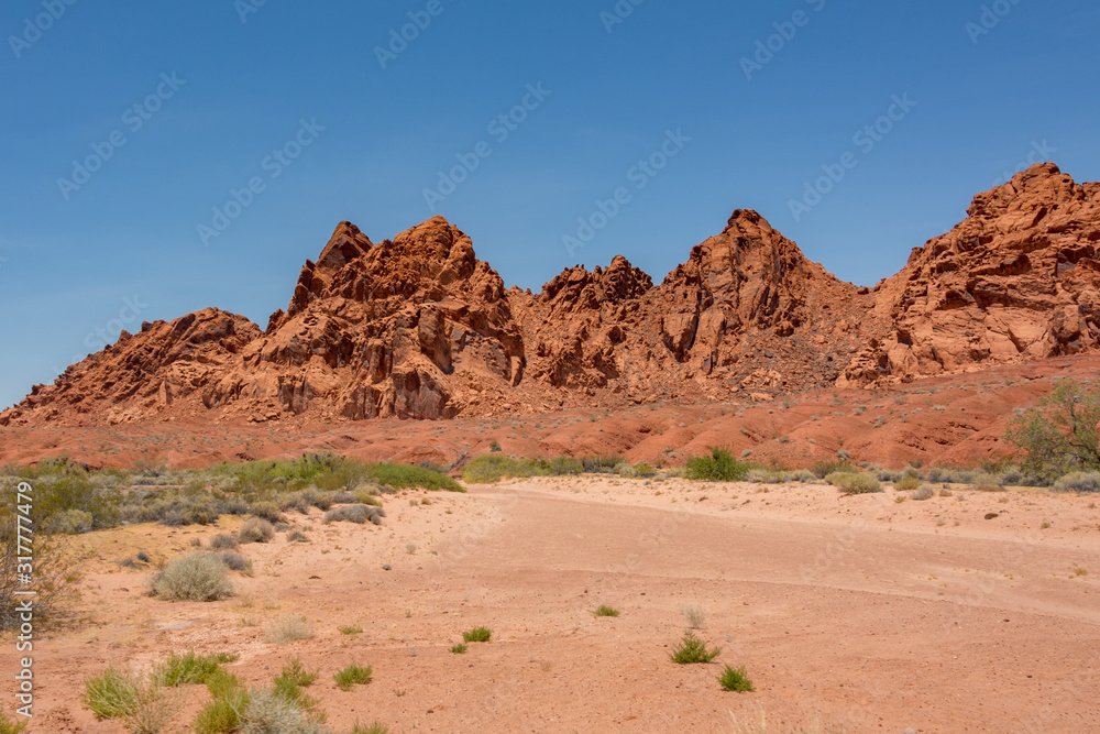 Unearthly landscape in Valley of Fire State Park, Nevada USA Unearthly landscape in Valley of Fire State Park, Nevada USA