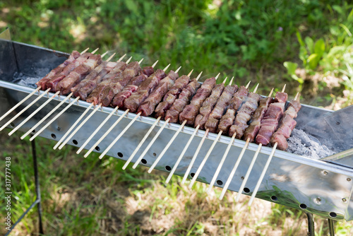 Cooking Abruzzesi arrosticini photo