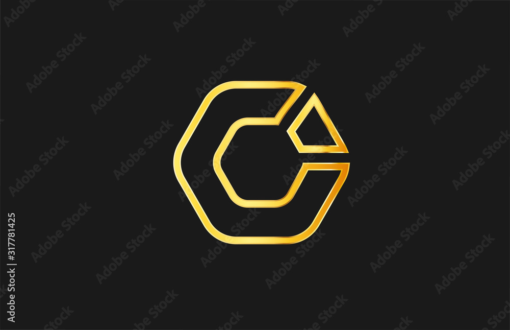 golden gold metallic corporate polygon business logo icon design for company golden gold metallic corporate polygon business logo icon design for company