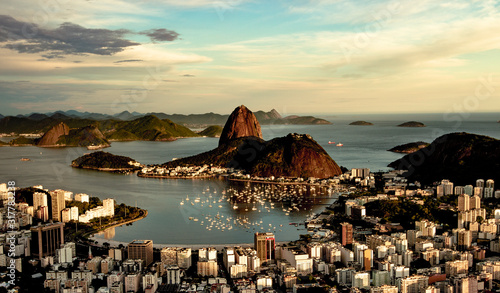 Sugarloaf Mountain in Afternoon Sun in Rio De Janeiro photo