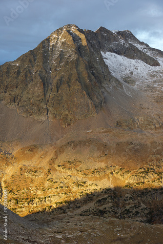 Balaitus peak in Tena Valley, Huesca Province, Aragon in Spain. photo