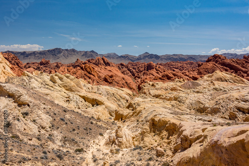 Fire Canyon / Silica Dome in Valley of Fire State Park, Nevada United States