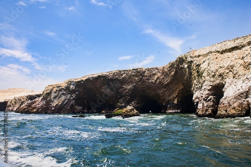 Unforgettable Ballestas Islands located off the Pacific coast of Peru near the town of Paracas known also like The Poor Man´s Galapagos.  © Lucie