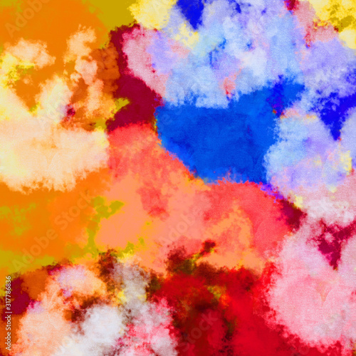 abstract painted watercolor background blots and splatters