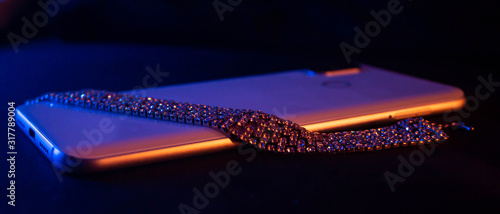 abstract background with lots of light spots
