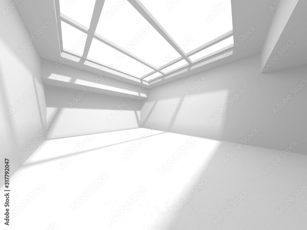 Futuristic White Architecture Design Background Futuristic White Architecture Design Background