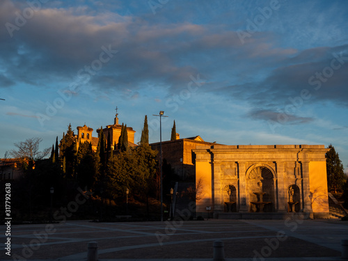 square and the fountain in front of the Palacio Infante D. Luis photo