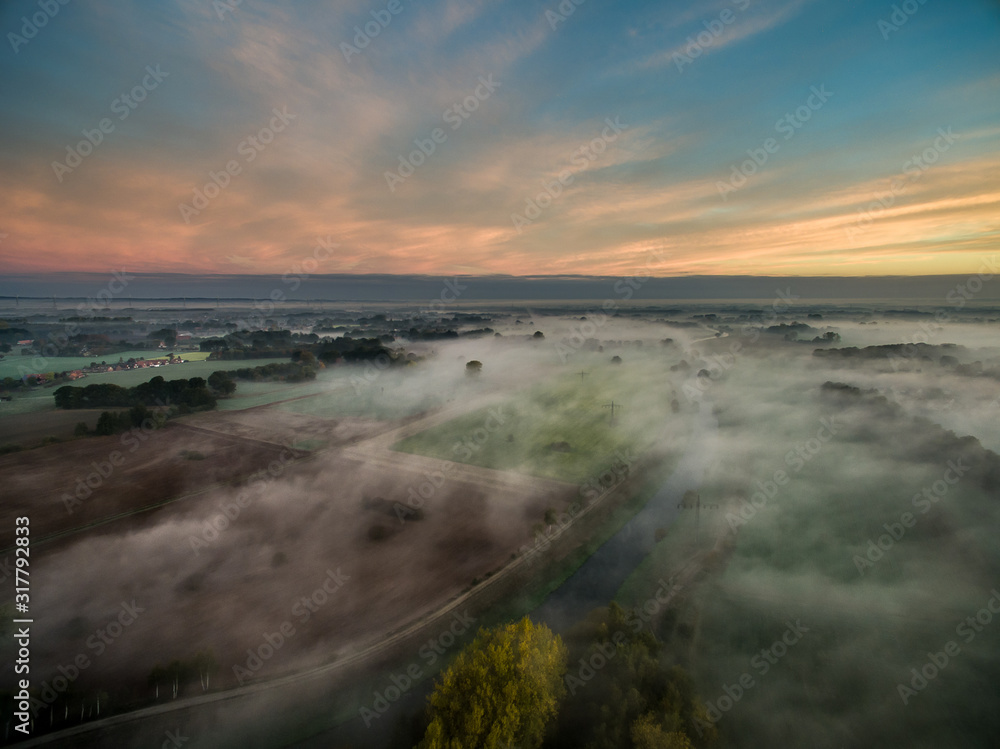 Nebel von oben 