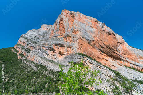 Montrebei Gorge, Congost de Mont Rebei, Noguera Ribagorzana river, Montsec Range, The Pre-Pyrenees, Lleida, Catalonia, Spain, Europe photo