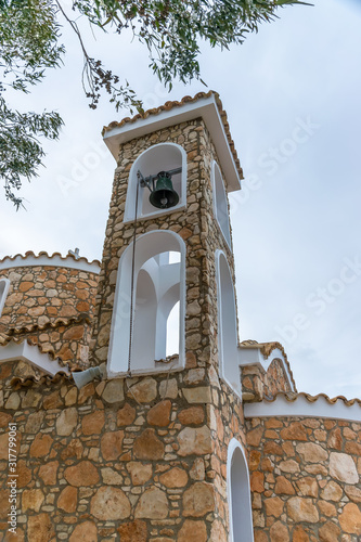 The Church of the Prophet Elijah is located on the top of a mountain in Protaras. photo
