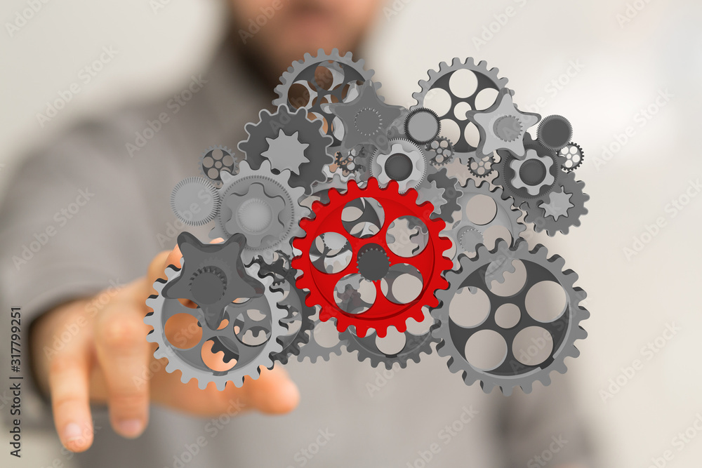 gear Technology setting concept background. gear Technology setting concept background.