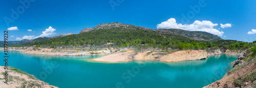 Canelles Reservoir, Montrebei Gorge, Congost de Mont Rebei, Noguera Ribagorzana river, Montsec Range, The Pre-Pyrenees, Lleida, Catalonia, Spain, Europe photo
