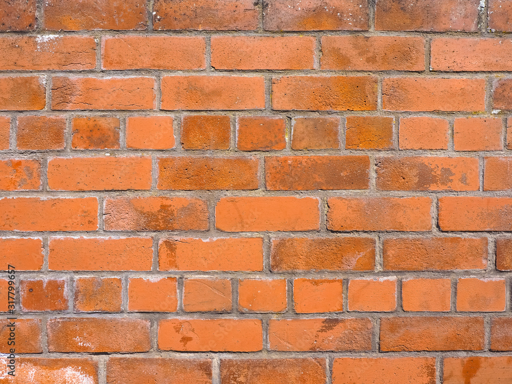 Fototapeta premium red brick wall texture background