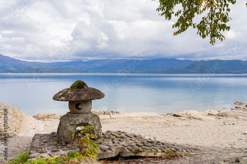 Beautiful landscape of Lake Tazawako photo