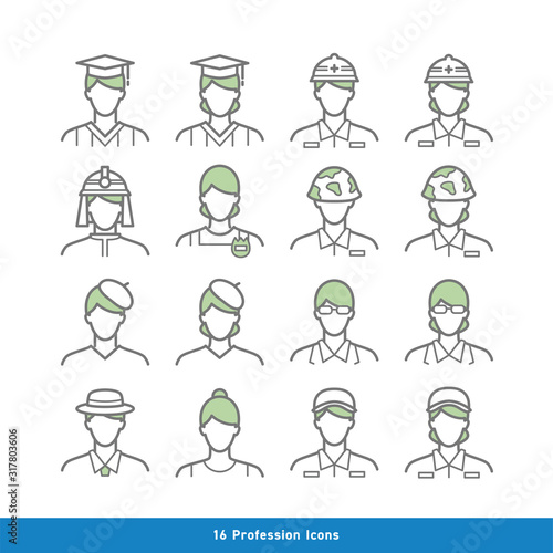 Profession Icon set