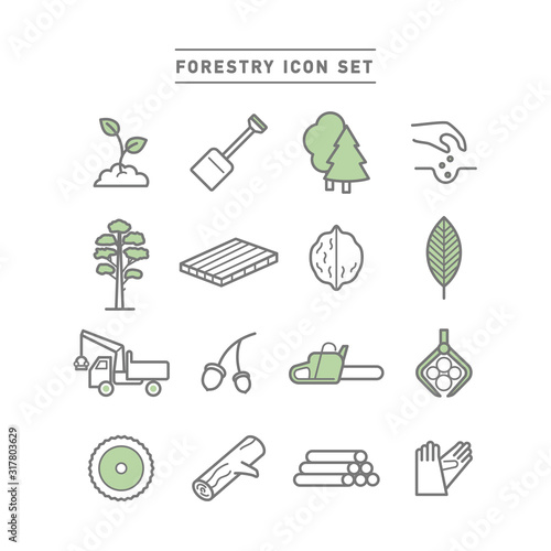 FORESTRY ICON SET