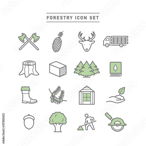 FORESTRY ICON SET